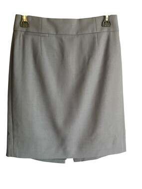 Banana Republic Heritage 100% Wool Grey Pencil Skirt 4P